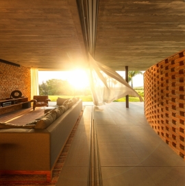 طراحی بام سبز برای خانه ای در برزیل