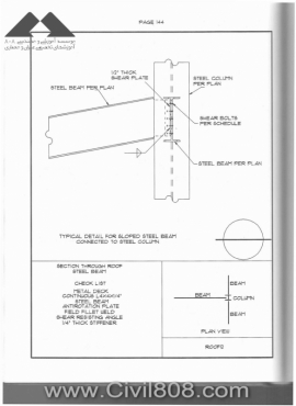 مجموعه دیتیل های استاندارد از پیش ترسیم شده سازه های فولادی کتاب Zayat بخش دوم