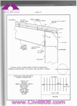 مجموعه دیتیل های استاندارد از پیش ترسیم شده سازه های فولادی کتاب Zayat بخش دوم