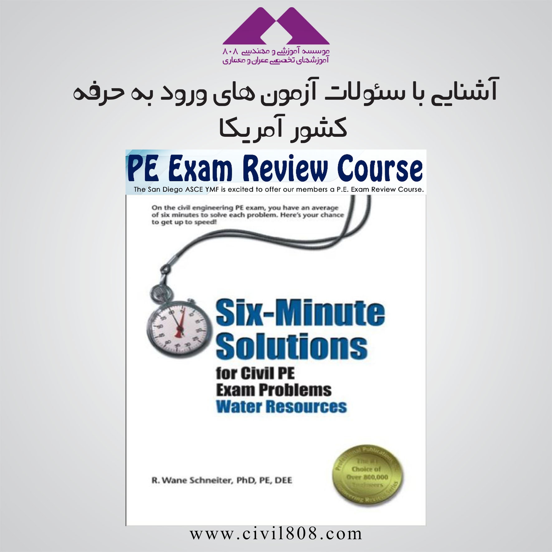 Six-Minute solutions for civil pe exam problems Water Resources