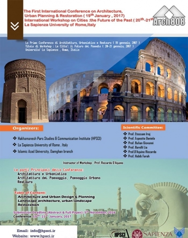 کنفرانس بین‌المللی معماری، شهرسازی و مرمت – ایتالیا