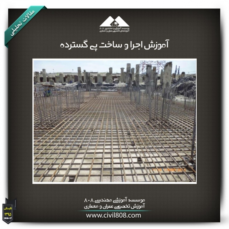 مقاله تحلیلی: آموزش اجرا و ساخت پی گسترده مقاله تحلیلی: آموزش اجرا و ساخت پی گسترده