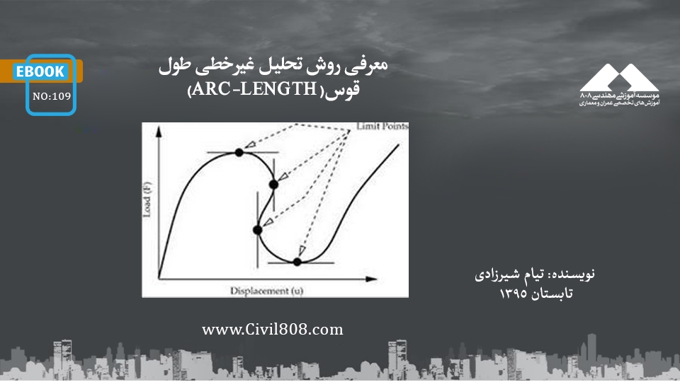 ایبوک 109: معرفی روش تحلیل غیرخطی طول قوس(ARC-LENGTH) ایبوک 109: معرفی روش تحلیل غیرخطی طول قوس(ARC-LENGTH)