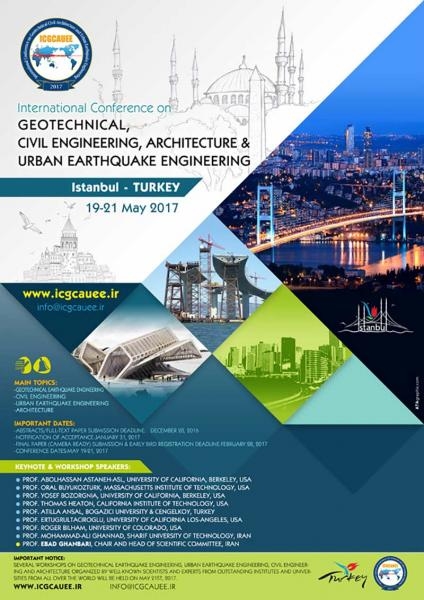 سومین کنفرانس بین المللی ژئو تکنیک، مهندسی عمران، معماری و مهندسی لرزه ای شهری