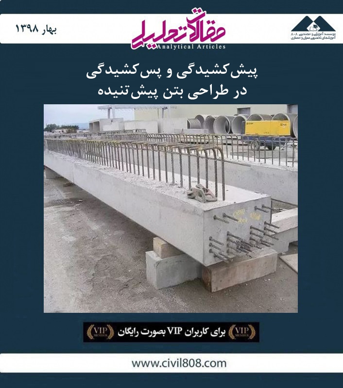 مقاله تحلیلی: پیش کشیدگی و پس کشیدگی در طراحی بتن پیش تنیده مقاله تحلیلی: پیش کشیدگی و پس کشیدگی در طراحی بتن پیش تنیده