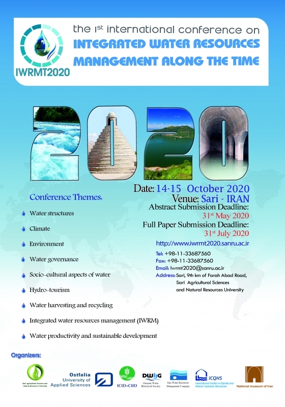 اولین کنفرانس بین المللی مدیریت یکپارچه منابع آب در گذر زمان
