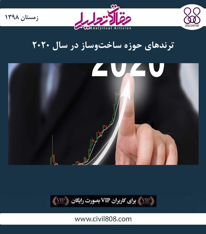 مقاله تحلیلی: ترندهای حوزه ساخت و ساز در سال ۲۰۲۰ مقاله تحلیلی: ترندهای حوزه ساخت و ساز در سال ۲۰۲۰
