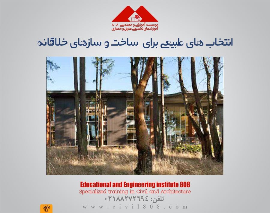 انتخاب های طبیعی برای ساخت و سازهای خلاقانه