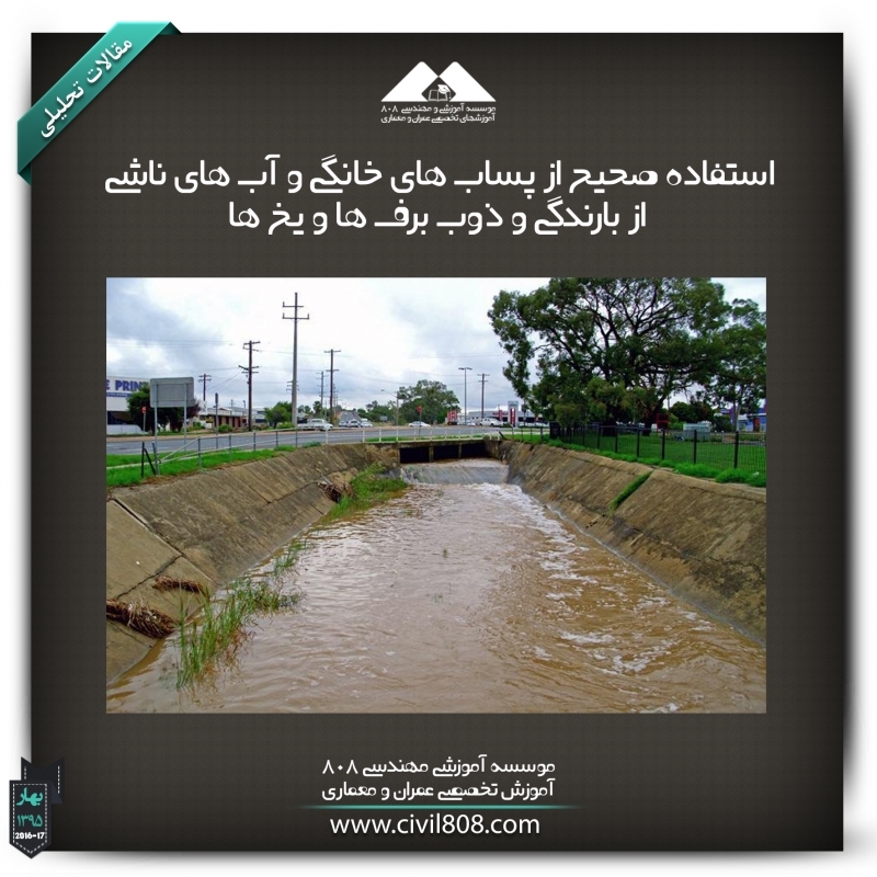 مقاله تحلیلی : استفاده صحیح از پساب های خانگی و آب های ناشی از بارندگی و ذوب برف ها و یخ ها