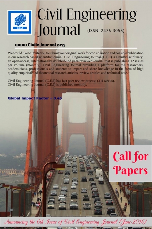 فراخوان مقاله مجله‌ی مهندسی عمران(Civil Engineering Journal) 