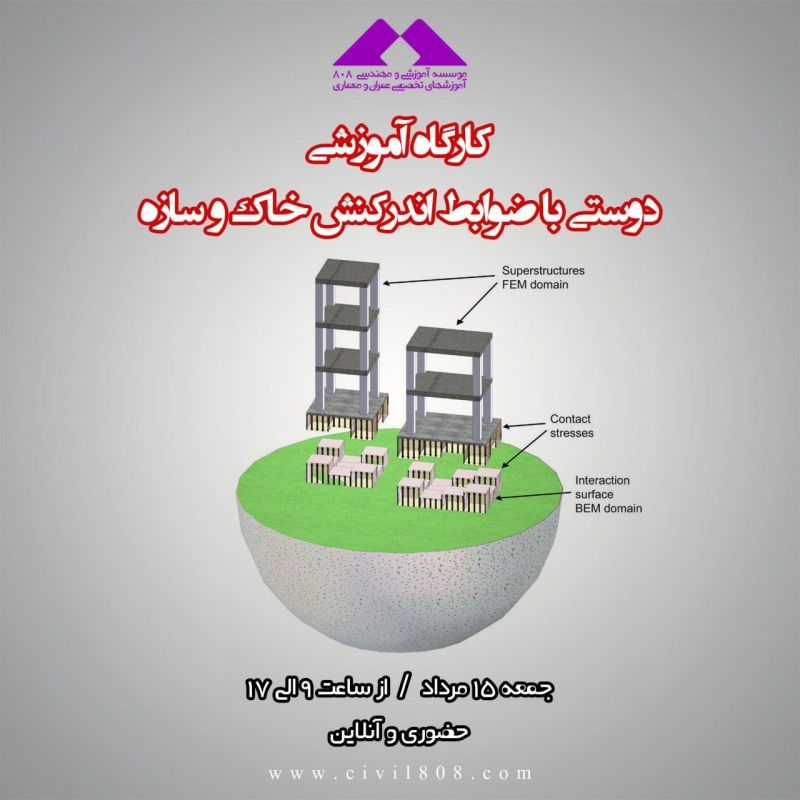 کارگاه آموزشی دوستی با ضوابط اندرکنش خاك و سازه 