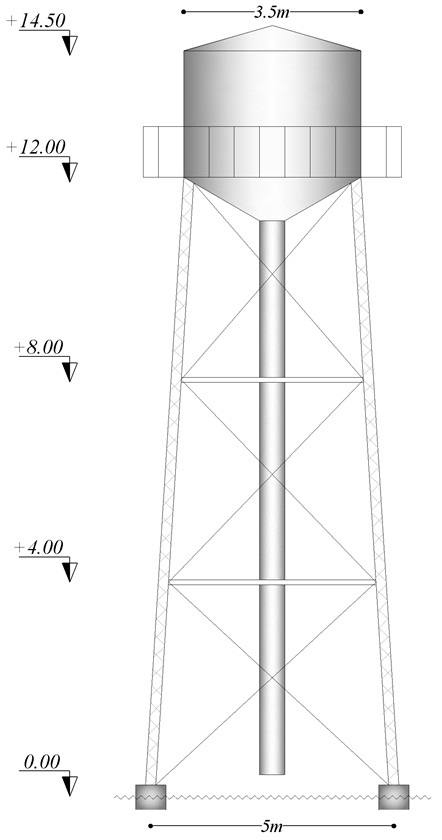 طراحی مخزن آب هوایی در نرم افزار SAP2000 همراه با فیلم آموزشی
