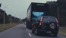سامسونگ با ایده کامیون‌های شفاف در پی ایمنی راه‌ها است
