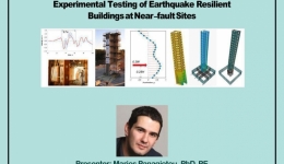 وبینار آنالیز و طراحی لرزه ای و آزمایش تجربی بزرگ مقیاس ساختمان های مقاوم در برابر زلزله مجاور گسل