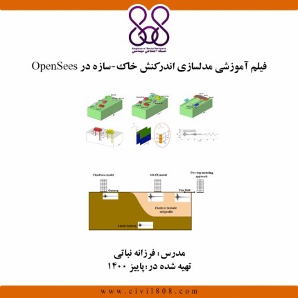 فیلم آموزشی مدلسازی اندرکنش خاک-سازه در OpenSees